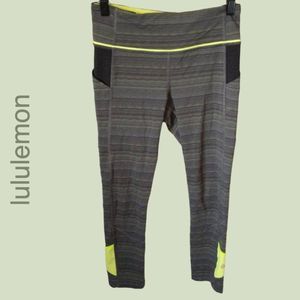 Lululemon Women's Pace Rival Crop 22" in Slate Fatigue Green/Ray | 4